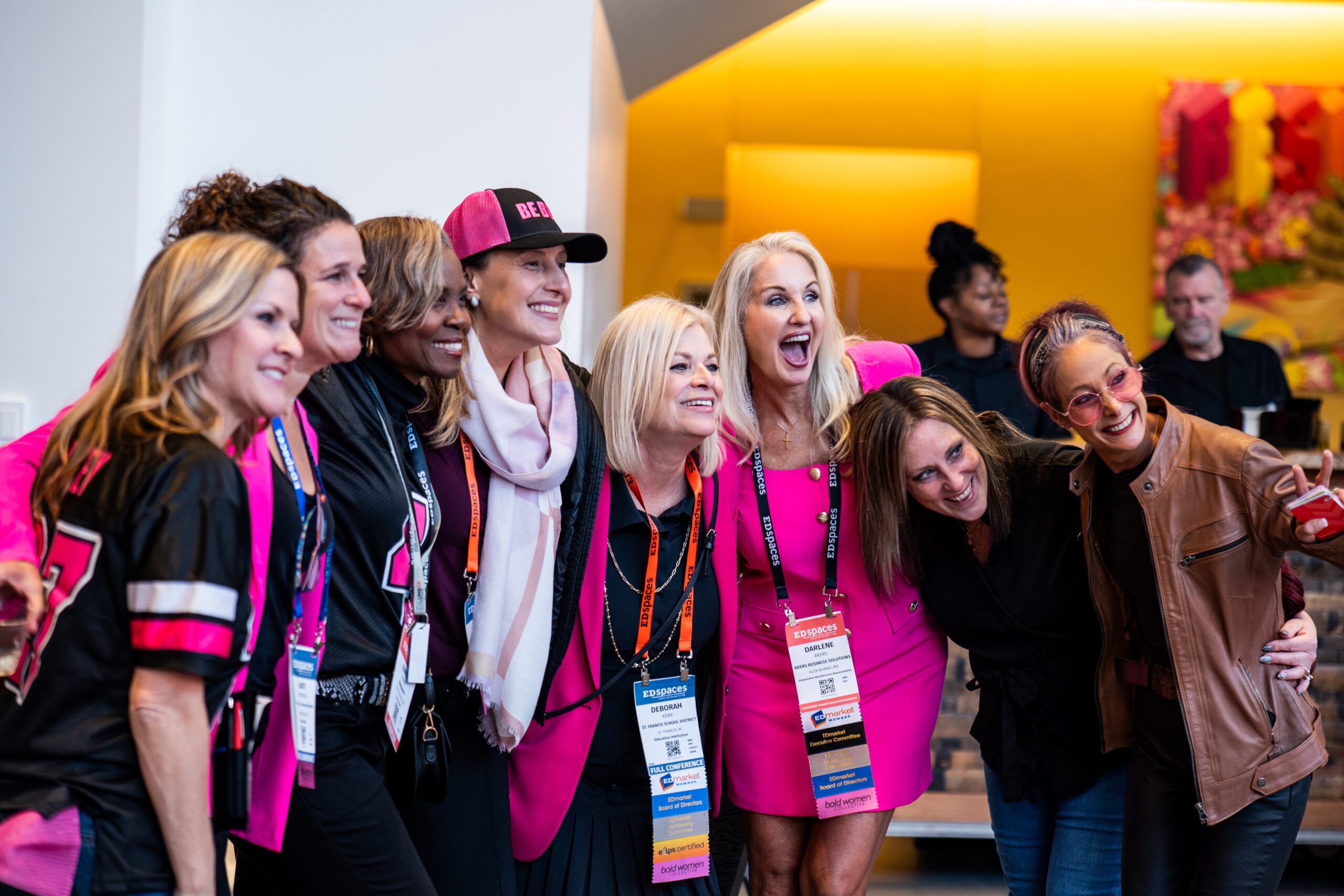 EDspaces attendees enjoying a night of networking at Bold Women, Bold Conversations. A great way to kickoff the event!